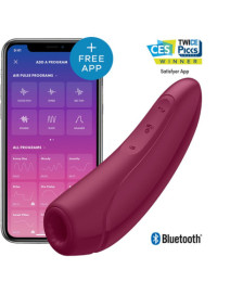 Stimulateur clitoridien connecté bordeaux Curvy 1+ Satisfyer - CC5972390214